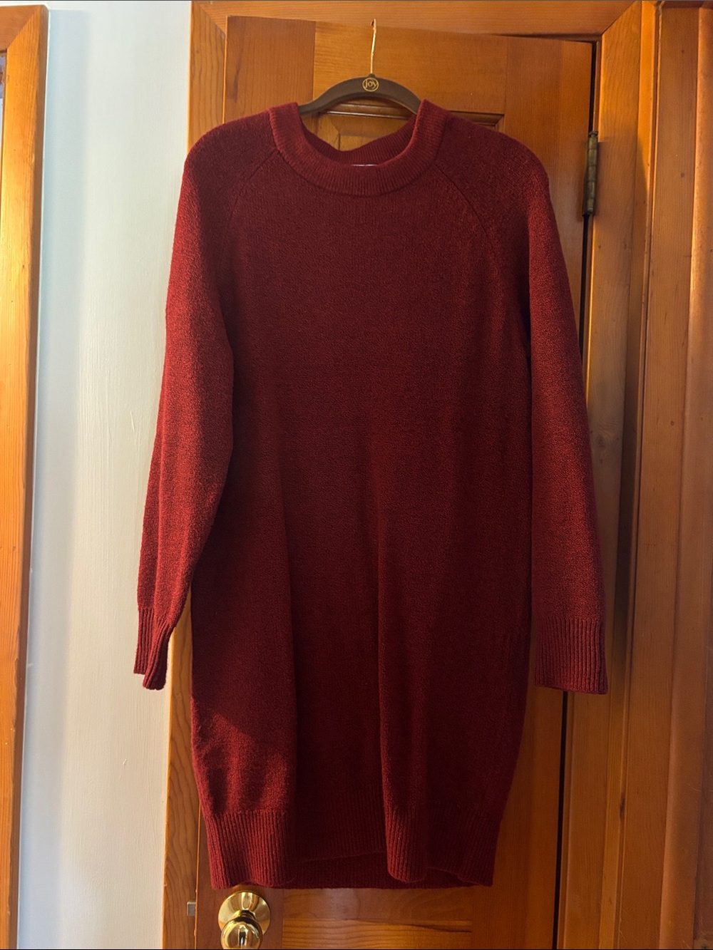 Old Navy Women's Crewneck Sweater Dress - Burgundy Size Small - Worn once.